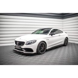 Rajouts Des Bas De Caisse MAXTON V.2 Mercedes C 63AMG Coupe C205 Facelift Noir Brillant