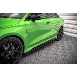 Street Pro Rajouts Des Bas De Caisse MAXTON Audi RS3 Sedan 8Y Noir-Rouge