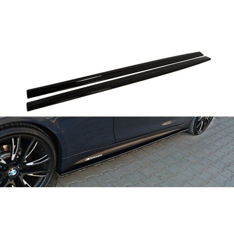 Maxton RAJOUTS DES BAS DE CAISSE POUR BMW 4 F32 M-PACK Gloss Black, BM-4-F32-MPACK-SD1G Tuning.fr