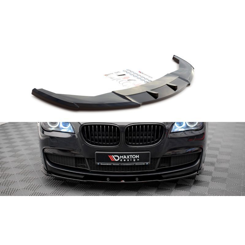 Maxton Lame Du Pare-Chocs Avant V.1 BMW 7 M-Pack F01 Gloss Black, BM-7-01-MPACK-FD1G Tuning.fr