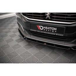 Maxton Lame Du Pare-Chocs Avant V.1 Peugeot 508 GT Mk1 Facelift Gloss Black, PE-508-1F-GT-FD1G Tuning.fr