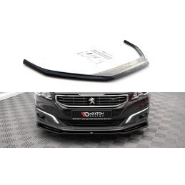 Maxton Lame Du Pare-Chocs Avant V.2 Peugeot 508 GT Mk1 Facelift Gloss Black, PE-508-1F-GT-FD2G Tuning.fr