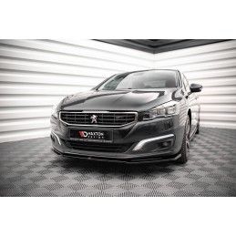 Maxton Lame Du Pare-Chocs Avant V.2 Peugeot 508 GT Mk1 Facelift Gloss Black, PE-508-1F-GT-FD2G Tuning.fr