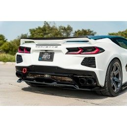 Central Arriere Splitter Chevrolet Corvette C8 Noir Brillant