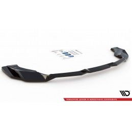 Central Arriere Splitter Chevrolet Corvette C8 Noir Brillant