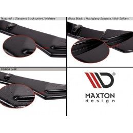 Maxton Central Arriere Splitter + Flaps Toyota Corolla GR Sport Hatchback XII Gloss Black, TO-CO-12-HB-GR-RD1G+RSF Tuning.fr