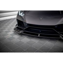 Maxton Lame Du Pare-Chocs Avant Lamborghini Huracan EVO Gloss Black, LA-HU-EVO-1-FD1G+FD1RG Tuning.fr