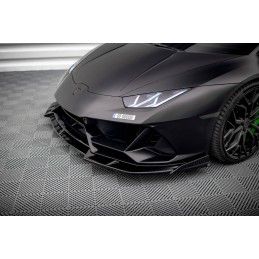 Maxton Lame Du Pare-Chocs Avant Lamborghini Huracan EVO Gloss Black, LA-HU-EVO-1-FD1G+FD1RG Tuning.fr