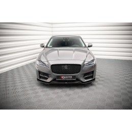 Maxton Lame Du Pare-Chocs Avant V.1 Jaguar XF R-Sport Mk2 Gloss Black, JA-XF-2-RSPORT-FD1G Tuning.fr