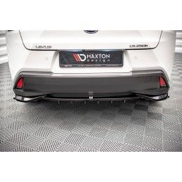 Central Arriere Splitter (avec une barre verticale) Lexus UX Mk1 Noir Brillant