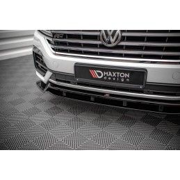 Maxton Lame Du Pare-Chocs Avant Volkswagen Touareg R-Line Mk3 Gloss Black, VW-TO-3-RLINE-FD1G+FD1RG Tuning.fr