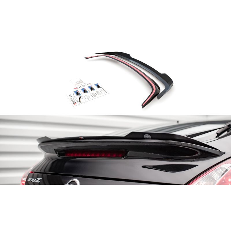 Maxton Spoiler Cap Nissan 370Z Nismo Facelift Gloss Black, NI-370Z-NISMO-CAP1G Tuning.fr