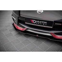 Maxton Lame Du Pare-Chocs Avant V.1 Nissan 370Z Nismo Facelift Gloss Black, NI-370Z-NISMO-FD1G Tuning.fr