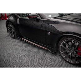 Rajouts Des Bas De Caisse MAXTON V.1 Nissan 370Z Nismo Facelift Noir Brillant