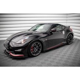 Rajouts Des Bas De Caisse MAXTON V.2 Nissan 370Z Nismo Facelift Noir Brillant