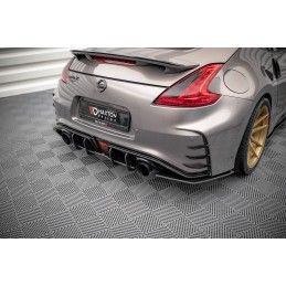 Maxton Street Pro Central Diffuseur Arriere Nissan 370Z Nismo Facelift Black-Red, NI370ZNISMOCNC-RS1B+BRBI Tuning.fr