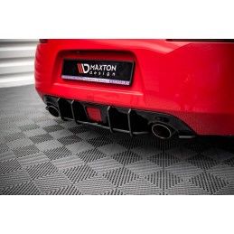 Maxton Street Pro Central Diffuseur Arriere Nissan 370Z Black-Red, NI370FCNC-RS1B+BRBI Tuning.fr