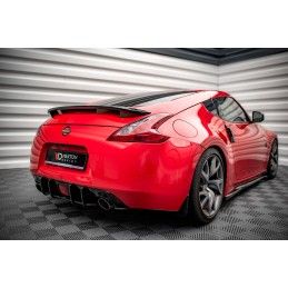 Maxton Street Pro Central Diffuseur Arriere Nissan 370Z Black-Red, NI370FCNC-RS1B+BRBI Tuning.fr