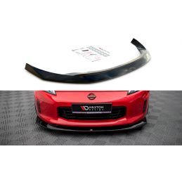 Maxton Lame Du Pare-Chocs Avant V.1 Nissan 370Z Facelift Gloss Black, NI-370F-FD1G Tuning.fr