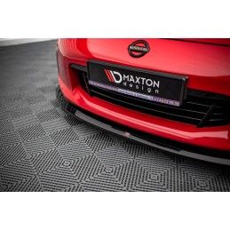 Maxton Lame Du Pare-Chocs Avant V.1 Nissan 370Z Facelift Gloss Black, NI-370F-FD1G Tuning.fr
