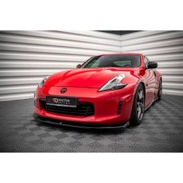 Maxton Lame Du Pare-Chocs Avant V.1 Nissan 370Z Facelift Gloss Black, NI-370F-FD1G Tuning.fr