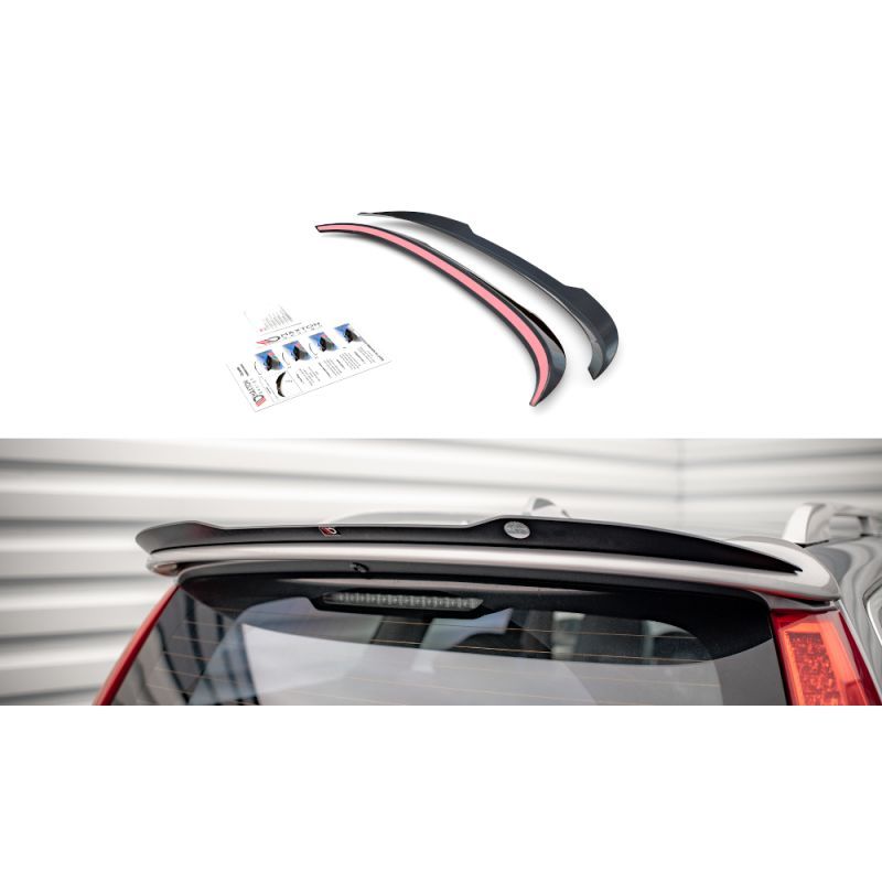 Maxton Spoiler Cap V.2 Volvo V70 Mk3 Gloss Black, VO-V70-3-CAP2G Tuning.fr