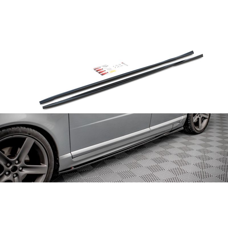 Maxton Rajouts Des Bas De Caisse Volvo V70 Mk3 Gloss Black, VO-V70-3-SD1G Tuning.fr