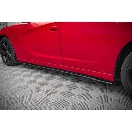 Maxton Street Pro Rajouts Des Bas De Caisse Dodge Charger RT Mk7 Facelift Black, DOCH2RTCNC-SD1B Tuning.fr