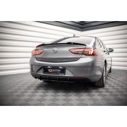 Maxton Street Pro Central Diffuseur Arriere Opel Insignia Mk2 Black-Red, OPISBCNC-RS1B+BRBI Tuning.fr