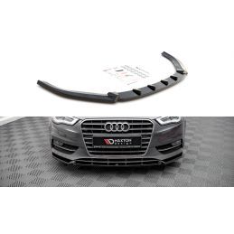 Maxton Lame Du Pare-Chocs Avant Audi A3 Sportback 8V Gloss Black, AU-A3-8V-FD1G Tuning.fr