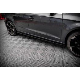 Maxton Rajouts Des Bas De Caisse Audi A3 Sportback 8V Gloss Black, AU-A3-8V-SD1G Tuning.fr