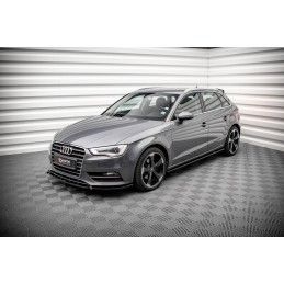 Maxton Rajouts Des Bas De Caisse Audi A3 Sportback 8V Gloss Black, AU-A3-8V-SD1G Tuning.fr