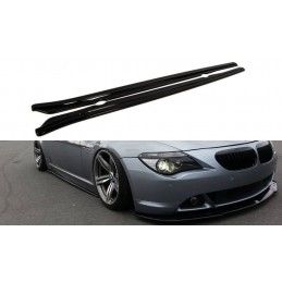 RAJOUTS DES BAS DE CAISSE MAXTON BMW 6 E63 / E64 (AVANT FACELIFT) Noir Brillant