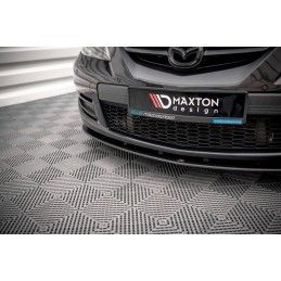 Maxton Street Pro Lame Du Pare-Chocs Avant Mazda 3 MPS Mk1 Black, MA3MPS1CNC-FD1B Tuning.fr