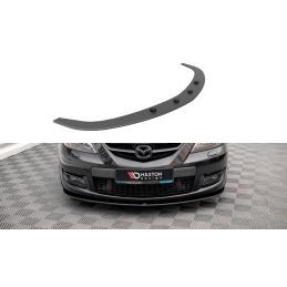 Maxton Street Pro Lame Du Pare-Chocs Avant Mazda 3 MPS Mk1 Black-Red, MA3MPS1CNC-FD1BRB Tuning.fr