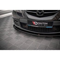 Maxton Street Pro Lame Du Pare-Chocs Avant V.1 + Flaps Mazda 3 MPS Mk1 Black + Gloss Flaps, MA3MPS1CNC-FD1B+FSF1G Tuning.fr