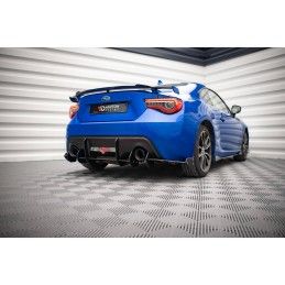 Maxton Street Pro Central Diffuseur Arriere Subaru BRZ Mk1 Facelift Black-Red, SUBRZ1FCNC-RS1B+BRBI Tuning.fr