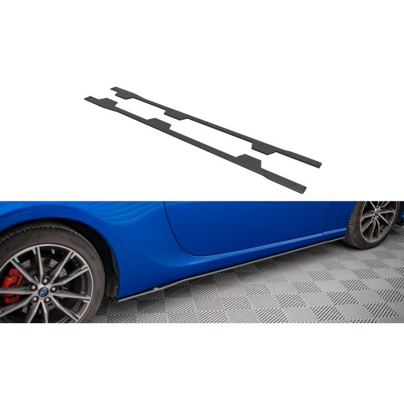 Maxton Street Pro Rajouts Des Bas De Caisse Subaru BRZ Mk1 Facelift Black, SUBRZ1FCNC-SD1B Tuning.fr