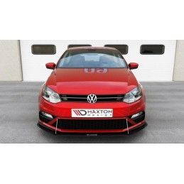 Maxton SPORT LAME DU PARE-CHOCS AVANT VW POLO MK5 GTI APRES FACELIFT, VW-PO-5F-GTI-CNC-FD1A Tuning.fr