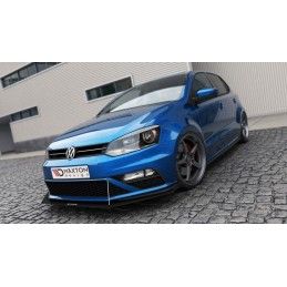 Maxton SPORT LAME DU PARE-CHOCS AVANT VW POLO MK5 GTI APRES FACELIFT (Mit Flügeln), VW-PO-5F-GTI-CNC-FD2A Tuning.fr