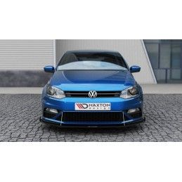 Maxton SPORT LAME DU PARE-CHOCS AVANT VW POLO MK5 GTI APRES FACELIFT (Mit Flügeln), VW-PO-5F-GTI-CNC-FD2A Tuning.fr