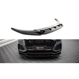 Maxton Lame Du Pare-Chocs Avant V.2 Audi RSQ8 Mk1 Gloss Black, AU-RSQ8-1-FD2G Tuning.fr