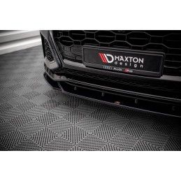 Maxton Lame Du Pare-Chocs Avant V.2 Audi RSQ8 Mk1 Gloss Black, AU-RSQ8-1-FD2G Tuning.fr