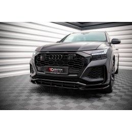 Maxton Lame Du Pare-Chocs Avant V.2 Audi RSQ8 Mk1 Gloss Black, AU-RSQ8-1-FD2G Tuning.fr