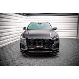 Maxton Lame Du Pare-Chocs Avant V.2 Audi RSQ8 Mk1 Gloss Black, AU-RSQ8-1-FD2G Tuning.fr