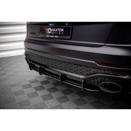 Maxton Street Pro Central Diffuseur Arriere Audi RSQ8 Mk1 Black, AURSQ81CNC-RS1B Tuning.fr