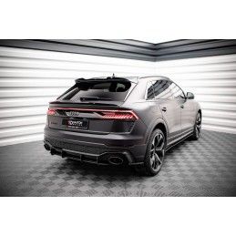 Maxton Street Pro Central Diffuseur Arriere Audi RSQ8 Mk1 Red, AURSQ81CNC-RS1BRB Tuning.fr