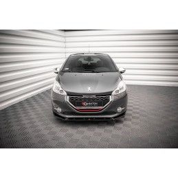 Maxton Lame Du Pare-Chocs Avant V.2 Peugeot 208 GTi Mk1 Gloss Black, PE-208-1-GTI-FD2G Tuning.fr