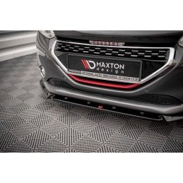 Maxton Lame Du Pare-Chocs Avant V.2 Peugeot 208 GTi Mk1 Gloss Black, PE-208-1-GTI-FD2G Tuning.fr