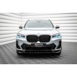 Maxton Lame Du Pare-Chocs Avant V.2 BMW X4 M-Pack G02 Facelift Gloss Black, BM-X4-02F-MPACK-FD2G Tuning.fr